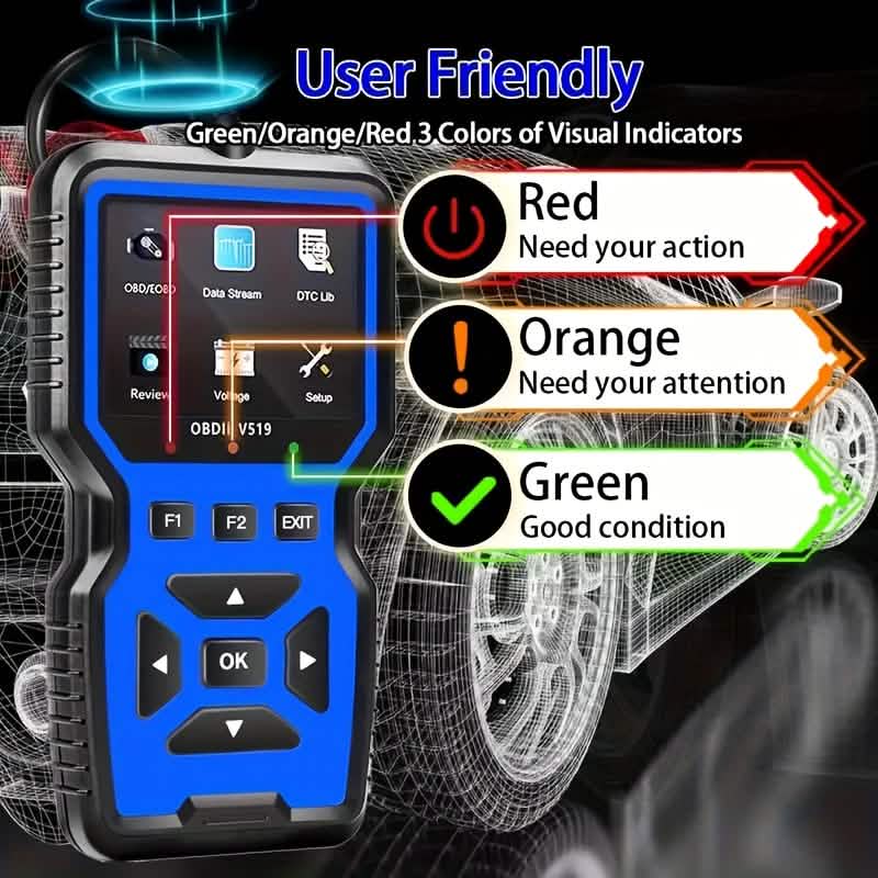 OBD2 Engine Diagnostic Tool – Universal Code Reader (Blue) - PhishStones Products
