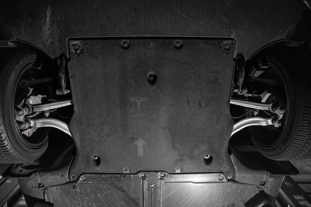 HPS Black Aluminum Skid Plate Undertray Protection Shield Tesla Model 3