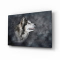 Nordic Husky Profile Glass Wall Art