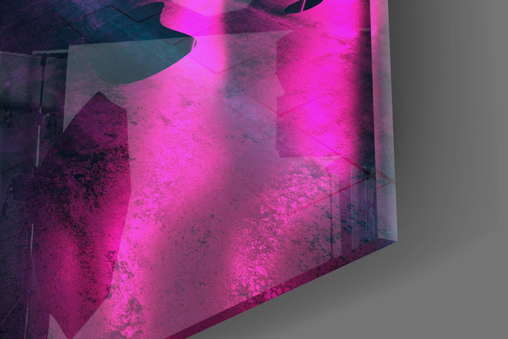 Neon Truss Stage Lights Glass Wall Art