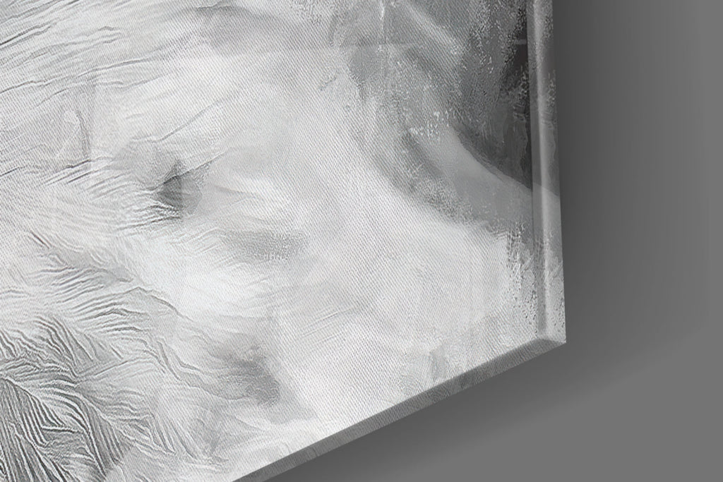 White Eagle Stormy Sky Glass Wall Art