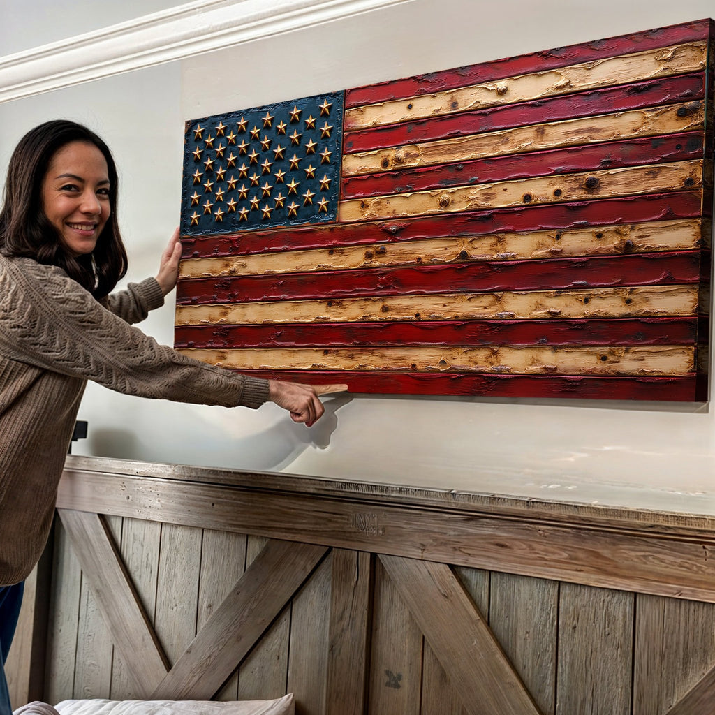 Old Glory American Flag Wall Art - PhishStones Products