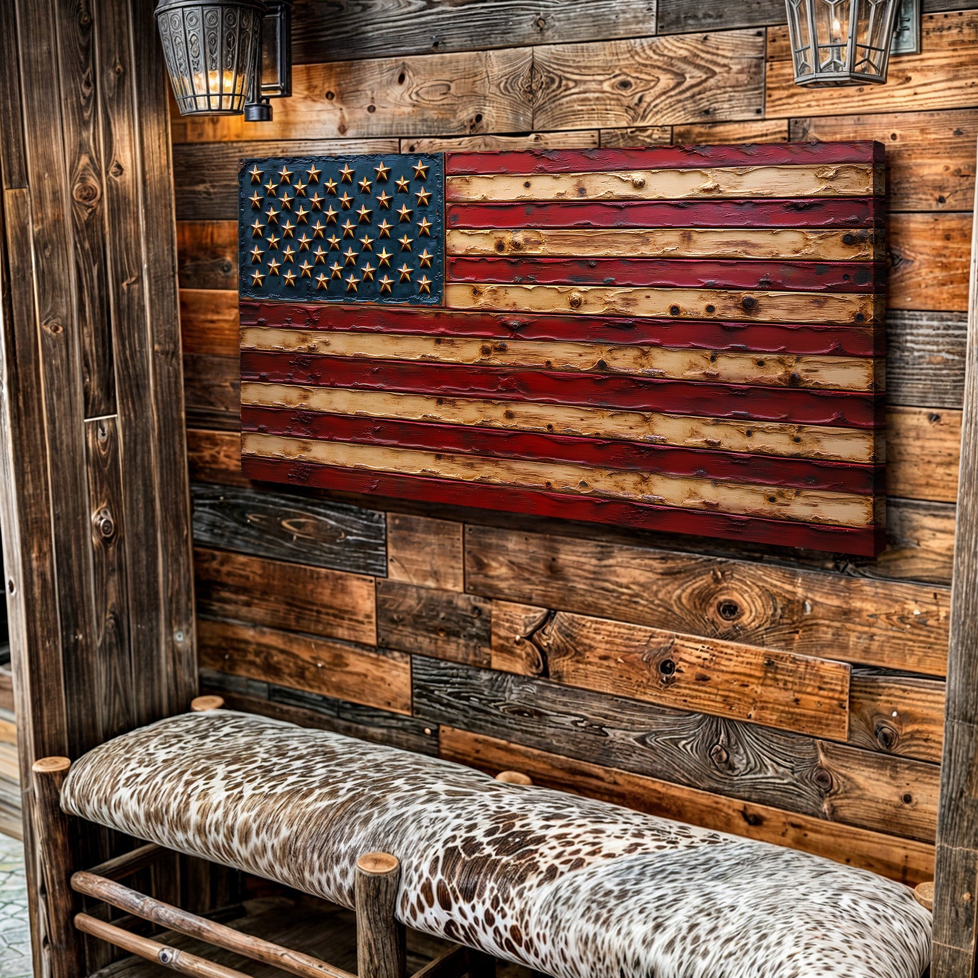 Old Glory American Flag Wall Art - PhishStones Products
