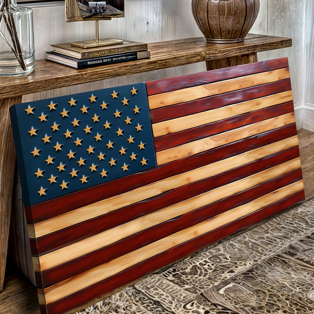 Old Glory American Flag Wall Art II - PhishStones Products