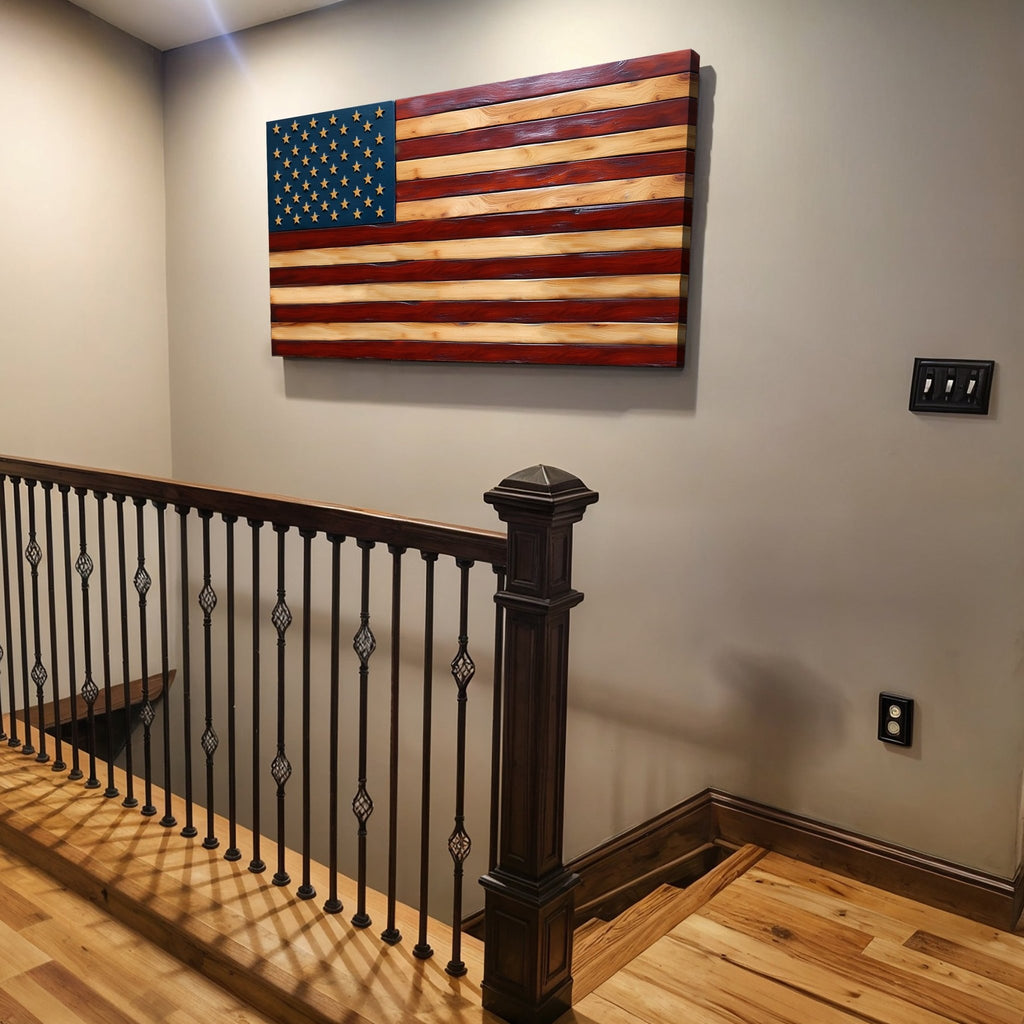 Old Glory American Flag Wall Art II - PhishStones Products