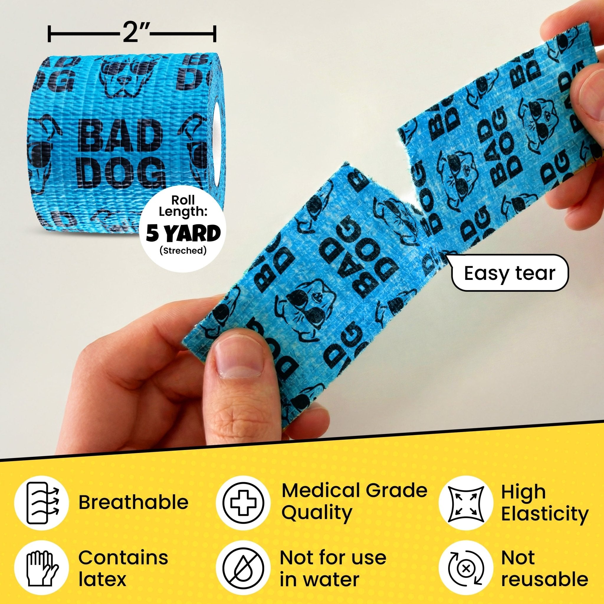 Oops Wraps™ Non - Stick Wrap for Dogs - PhishStones Products