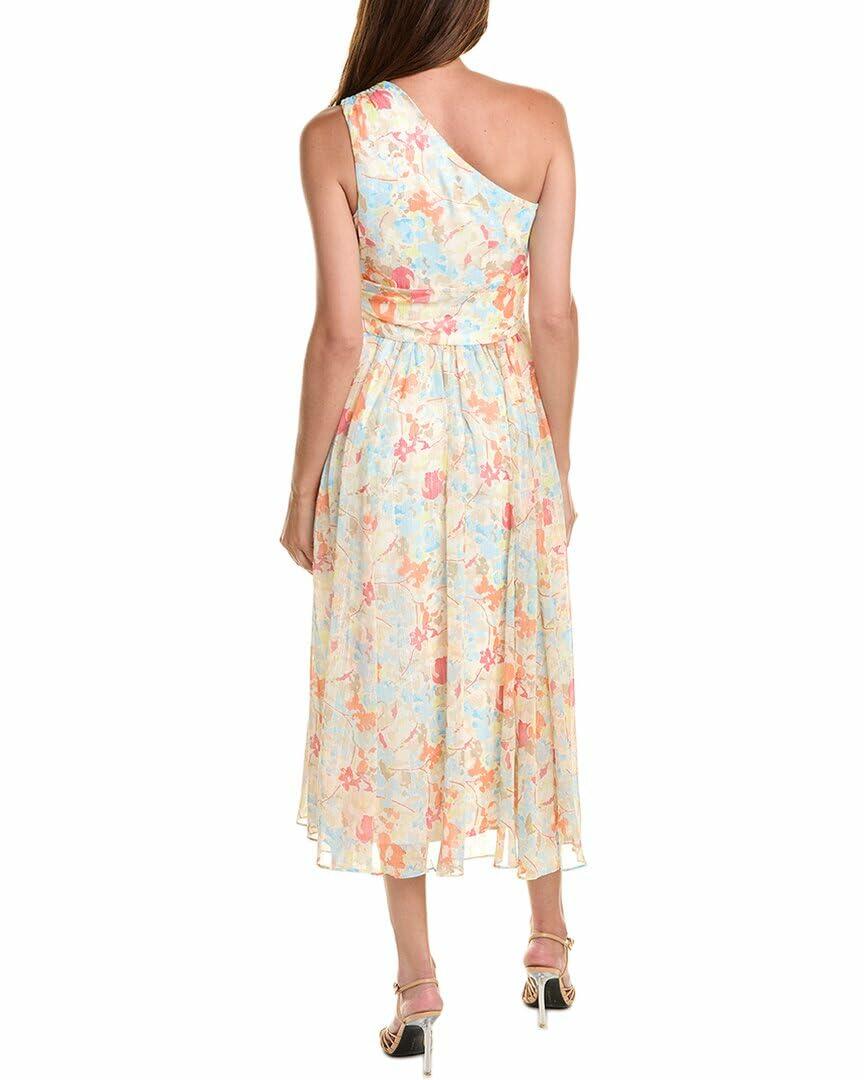 LIKELY Women's Sara Dress Ivory/Grey Multi Size 2 Stylish Elegant