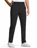 SERAMY Mens Golf Dress Pants Slim Fit Stretch Quick Dry Light Khaki Size 35