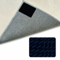 Rug Pad Grippers Double Sided Washable Rug Tape Adhesive Corners Black 4pc