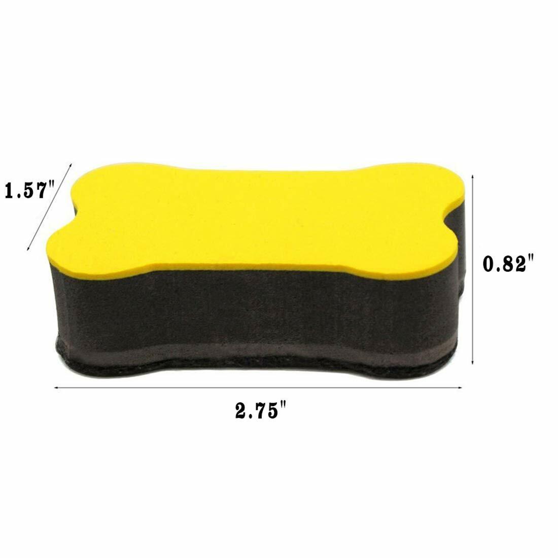Calary Magnetic Small Whiteboard Dry Eraser Whiteboard Eraser White