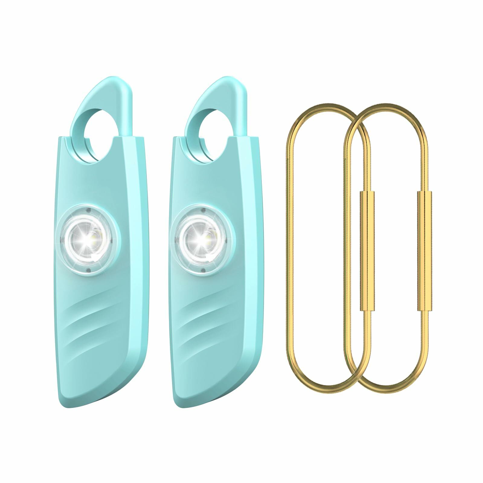 [Like New] Safe Sound Personal Alarm 2 Pack 140db Siren Strobe Light Key Chain