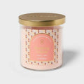 Threshold 2-Wick Glass Jar Candle with Lid Blushing Amber Pink 15.1oz