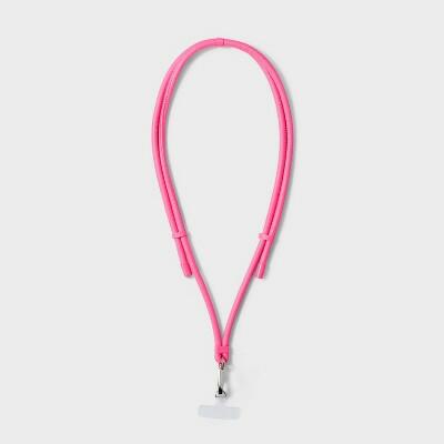 [Like New] heyday™ Cell Phone Crossbody Strap Universal Card Hot Pink Slim Faux Leather