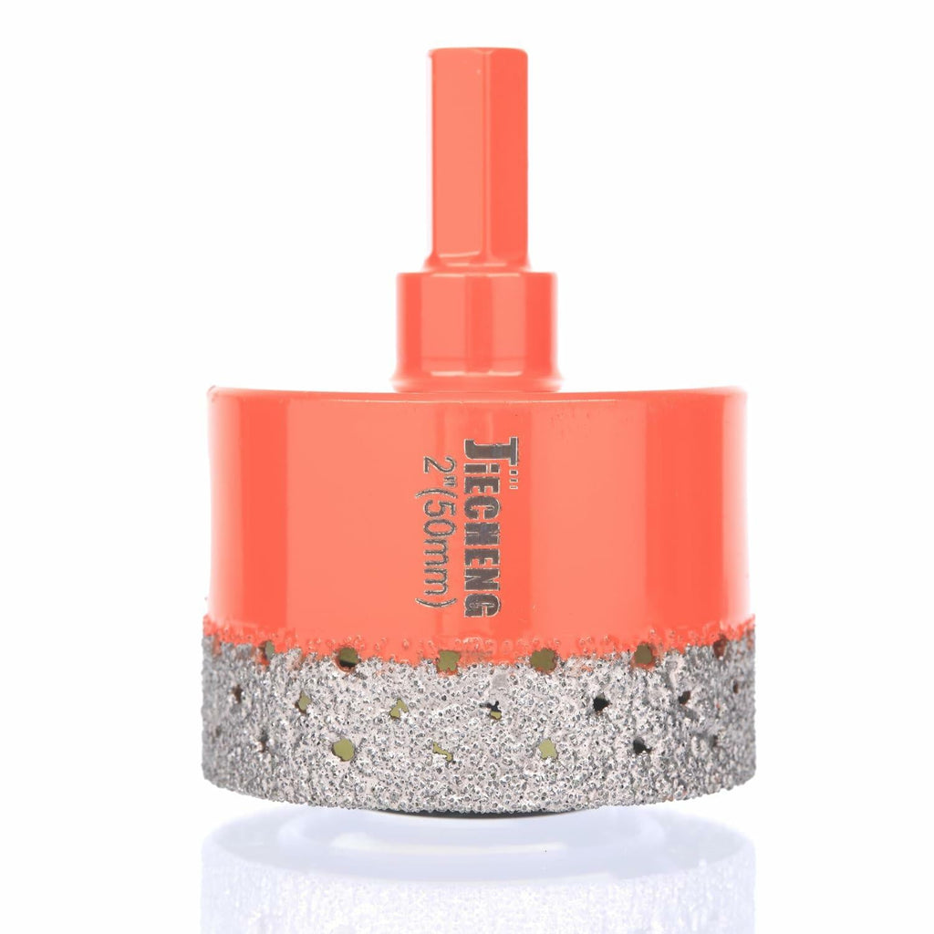 Diamond Core Drill Bit 2" Brazed Hole Saw for Tile Glass Porcelain Marble