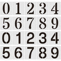 Duozea 4 Inch Number Stencils Set Plastic Reusable Templates for Painting