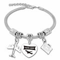DlaeKua Travel Lover Stainless Steel Bracelet Women Memories Along The Way