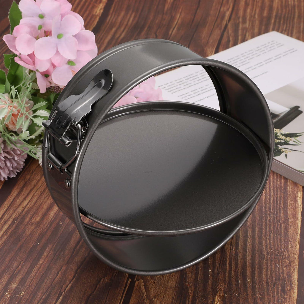 uxcell 4 Inch Nonstick Springform Pan Removable Bottom Leakproof Black 1pcs