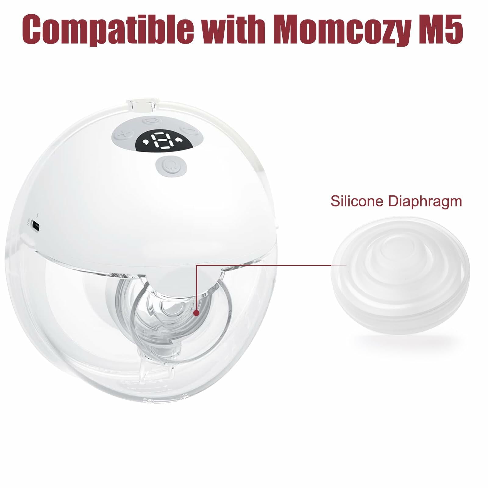Mity rain 2pcs Silicone Diaphragm for Momcozy M5 Breast Pump Replacement Parts