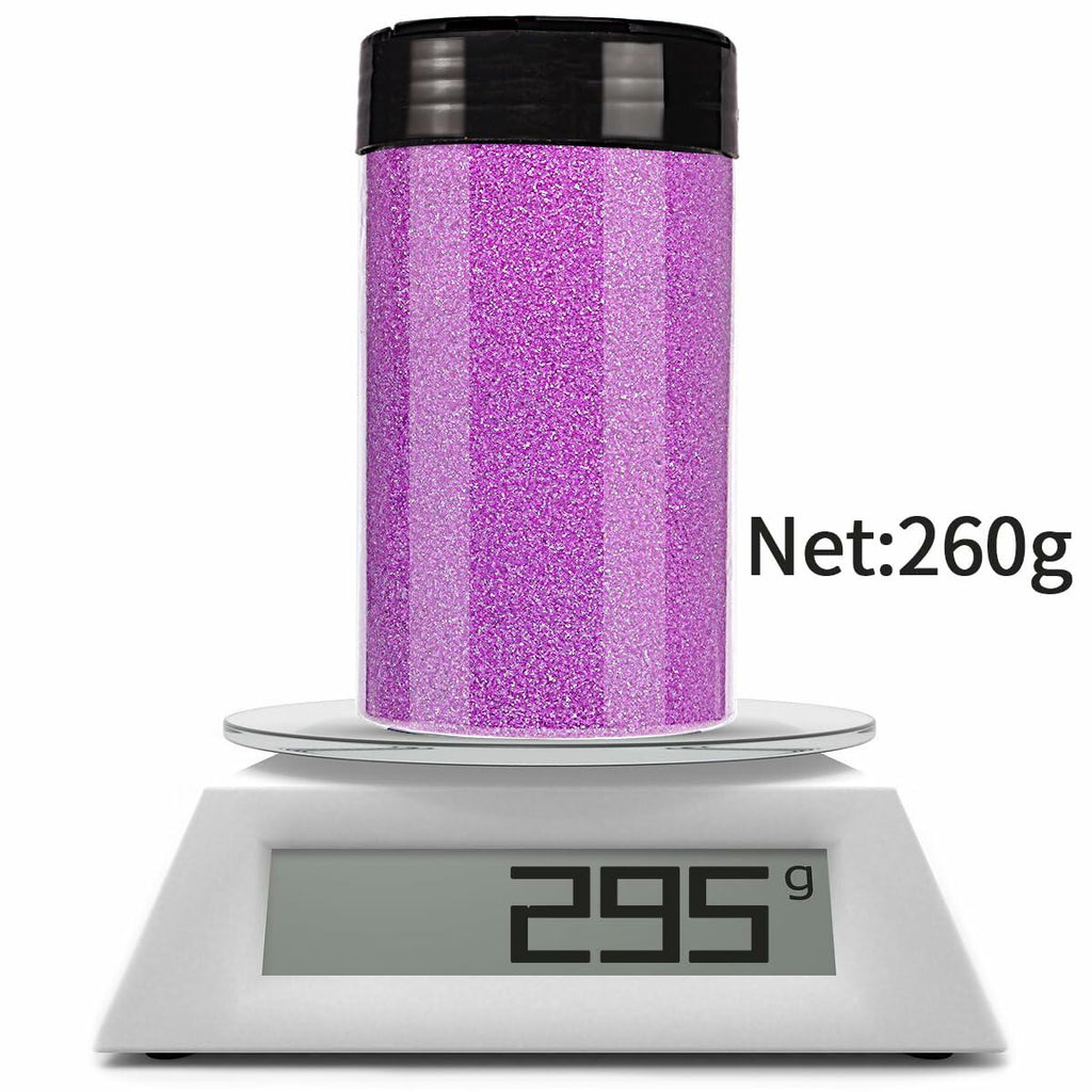 ANGXILIN 260g Iridescent Fine Glitter Shaker Bottle IRI Mix White Epoxy Resin