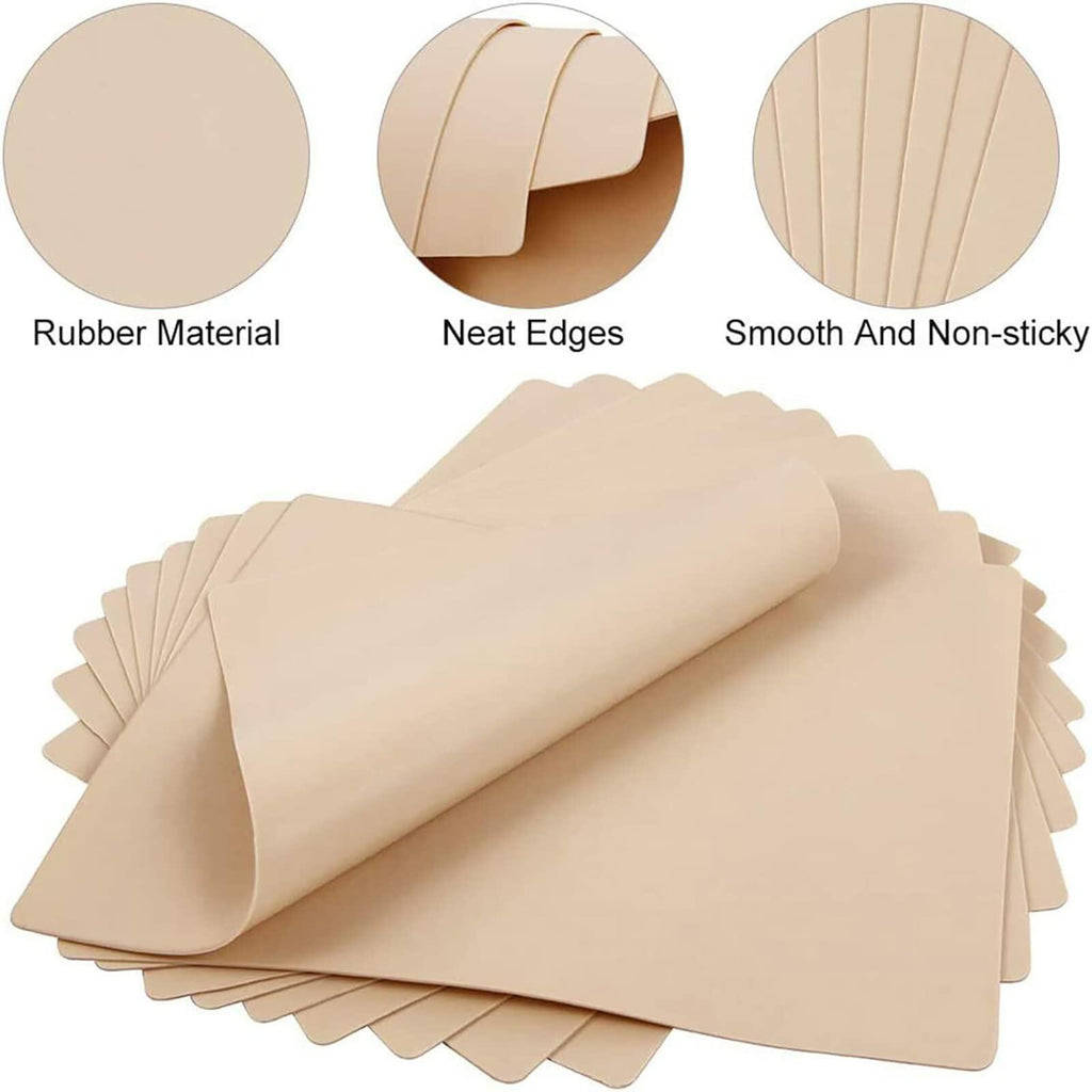 Lyuxzad Tattoo Practice Skins 10 Sheets 7.4x5.6in Double-Sided Silicone Multi