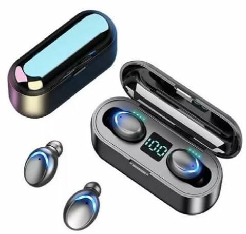 Generic Mini F9 TWS Bluetooth Earphones IPX5 Waterproof Touch Black