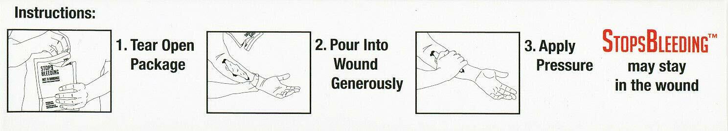 Bleedstop Stop Bleeding Powder 2 Pack 20g Emergency First Aid Home Kids Family