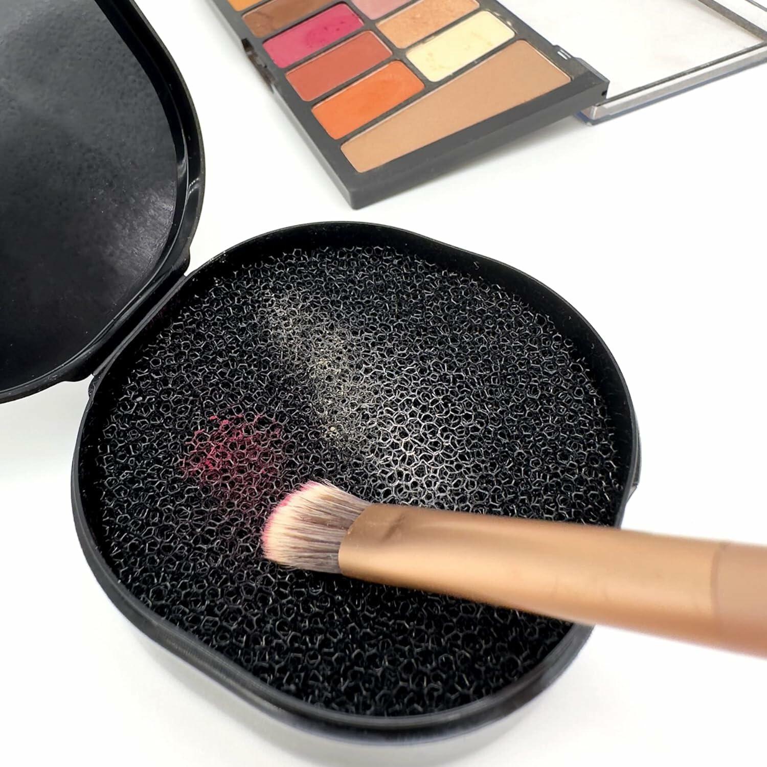 Veeliama Makeup Brush Cleaner 6-Pack Dry Sponge Cleanser Eyeshadow Palette Tool