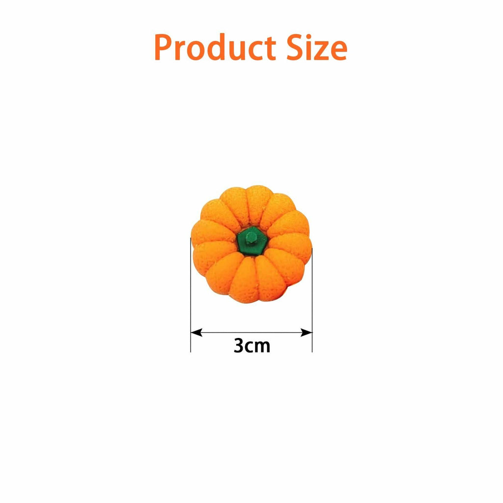 RUIFUU 18Pcs Halloween Pumpkin Erasers Bulk Mini 3D Fall Classroom Prize