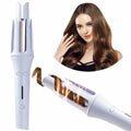 FOUYIN Auto Hair Curler 1 Inch 4 Temp Fast Heating Dual Voltage Blue
