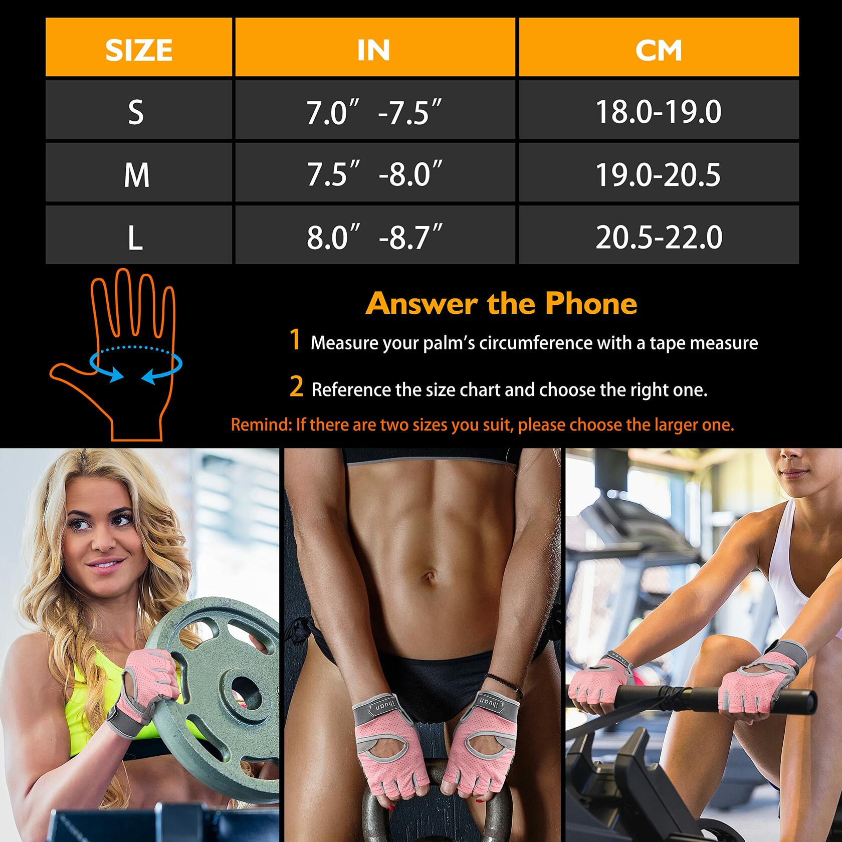 ihuan Breathable Workout Gloves for Men & Women – Gym, Cycling, Fitness