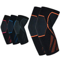 CYCLXY Tennis Elbow Compression Sleeves Arm Guards Black/Orange Size L