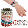 Beaded Ponytail Holder, Cute Hair Ties for Women, 10PCS Elasticity Ponytail