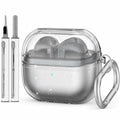 OFELUMTIZE Galaxy Buds 3 Pro Case Cover Glitter Clear Silicone Keychain Kit