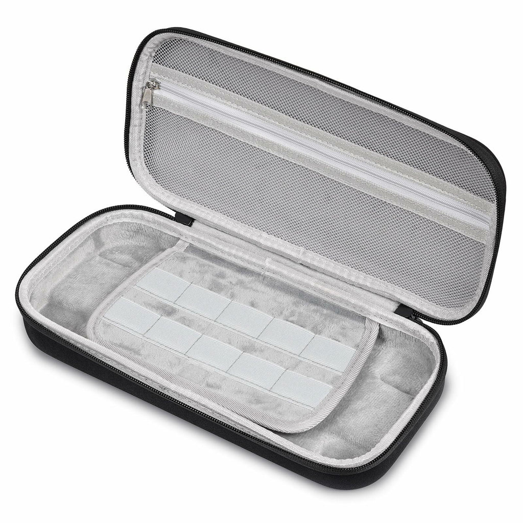 TIGOJH Switch 2 Carry Case with 10 Game Slots & Accessory Pocket Black
