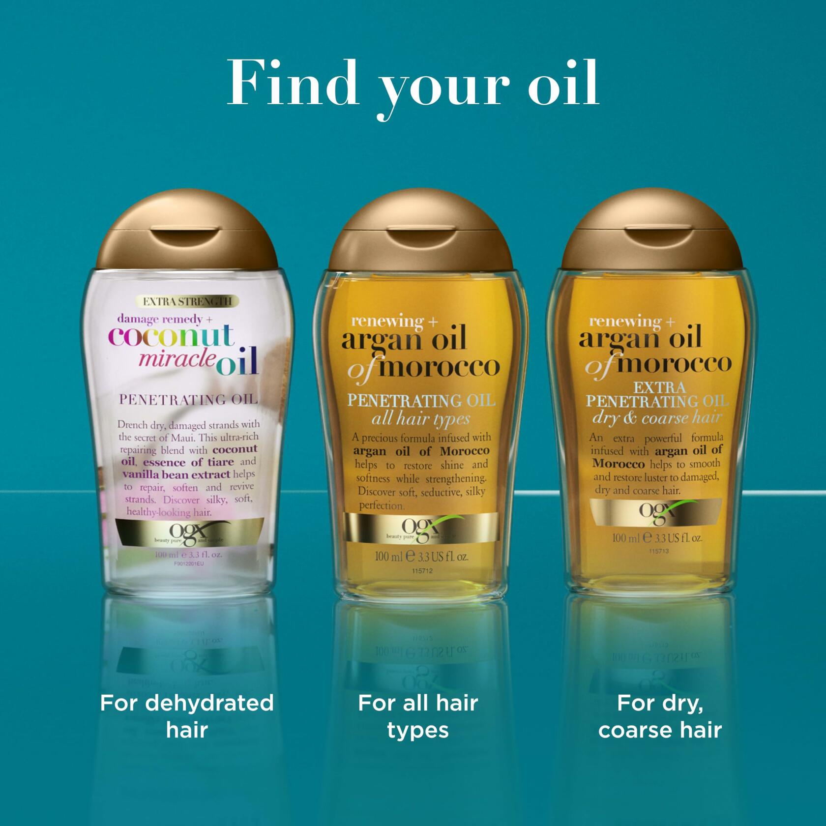 OGX Renewing Argan Oil of Morocco Hair Treatment Penetrating 3.3 fl oz