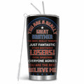 MoYueno 20 Oz Stainless Steel Dad Tumbler with Brush & Straw, 1 PCS Dad 1