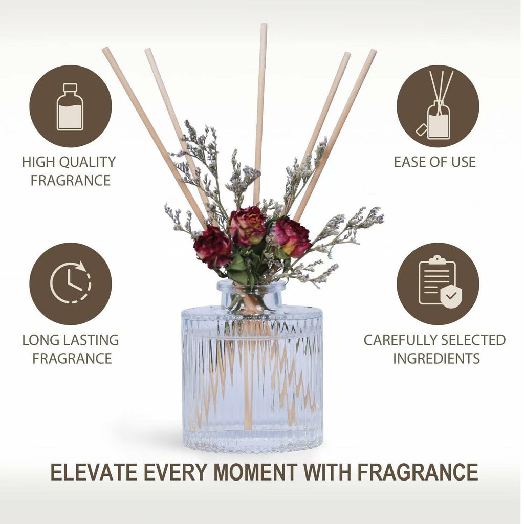 UCC Reed Diffuser Set 3.38oz Pure Orange Scented Glass Home Fragrance