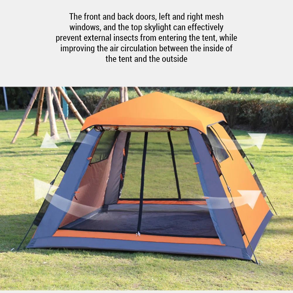 Outdoor Automatic Quick Open Tent Waterproof Camping Tent 3 - 4 Person Instant Setup Tent - PhishStones Products