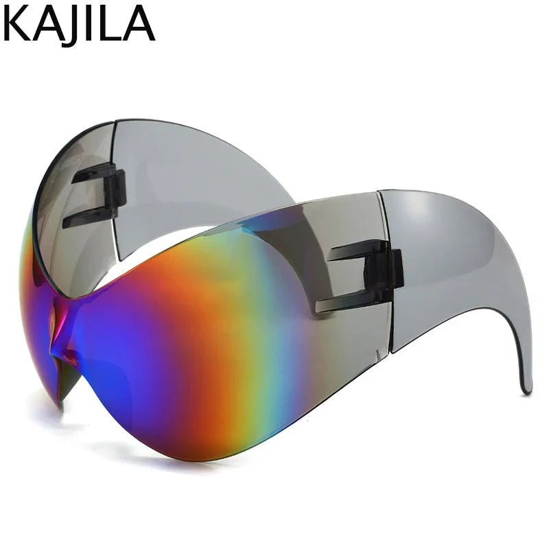 Oversized Sport Sunglasses – UV protection Windproof Steampunk - PhishStones Products