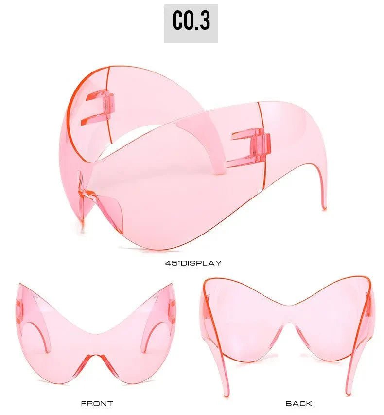 Oversized Sport Sunglasses – UV protection Windproof Steampunk - PhishStones Products