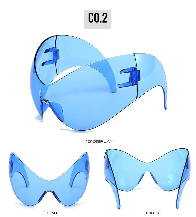 Oversized Sport Sunglasses – UV protection Windproof Steampunk - PhishStones Products