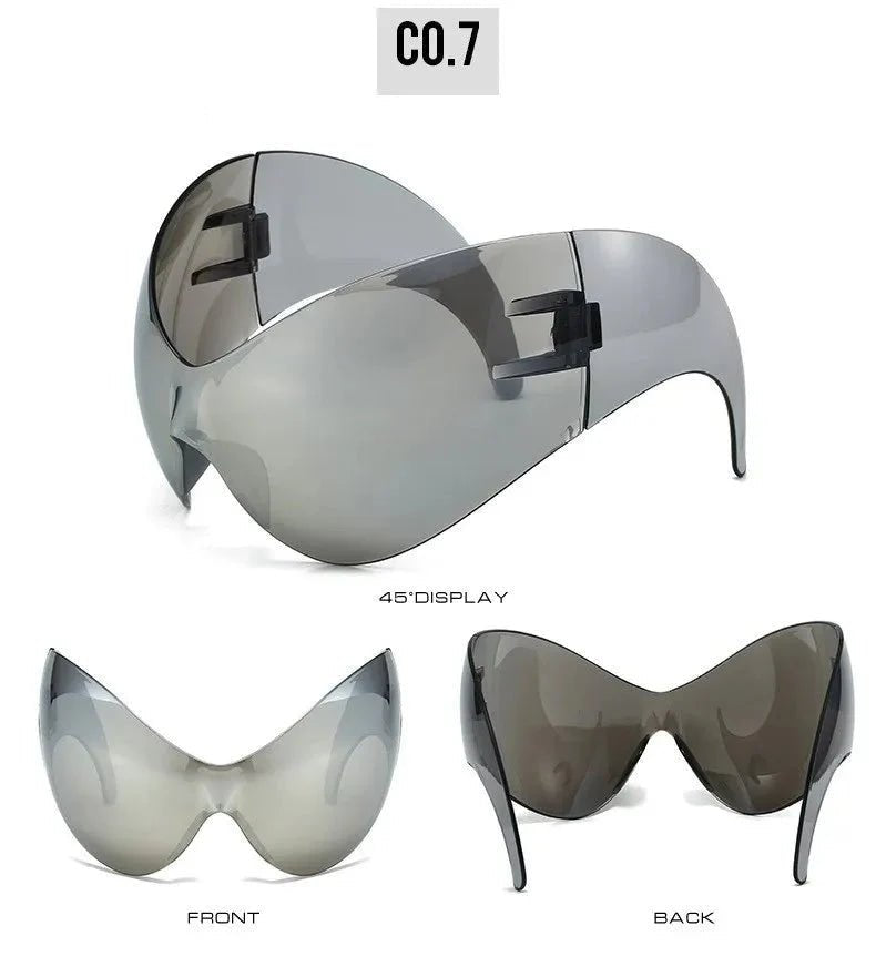 Oversized Sport Sunglasses – UV protection Windproof Steampunk - PhishStones Products