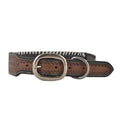 Oxy Daisy Hand - Tooled Leather Dog Collar - PhishStones Products