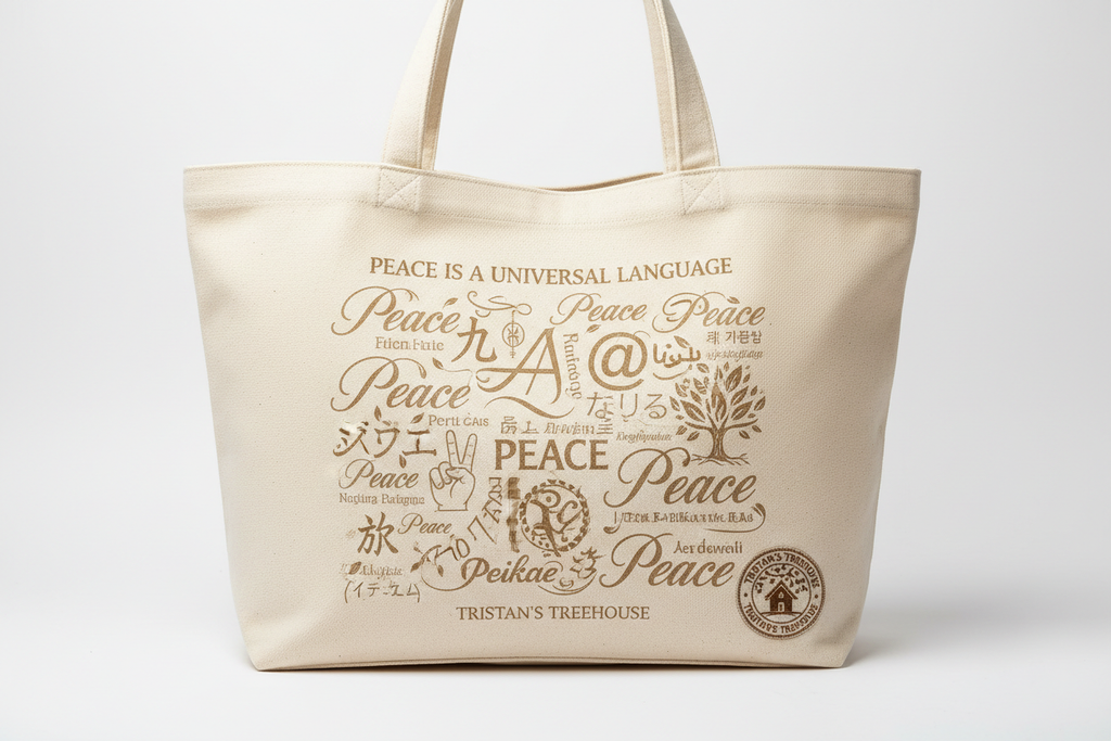 Peace is a Universal Language – Tote Bag