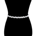 Pearl Crystal Rhinestone Floral Bridal Wedding Belt Headband