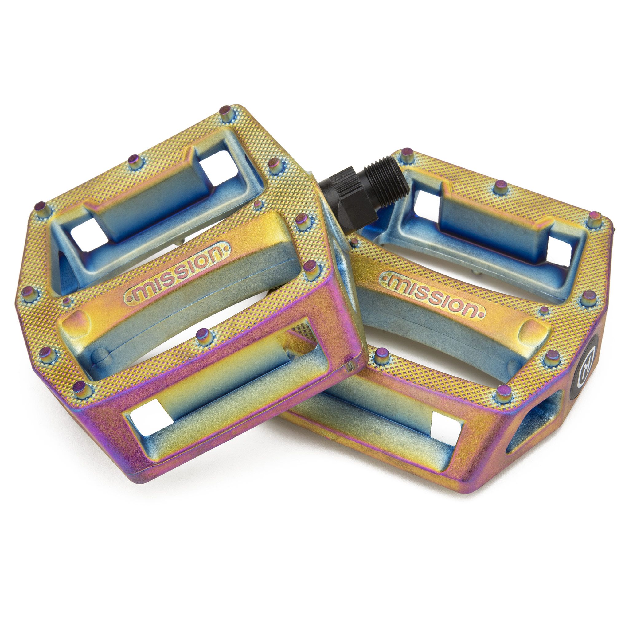 Mission BMX Impulse PC Pedals - Oil Slick