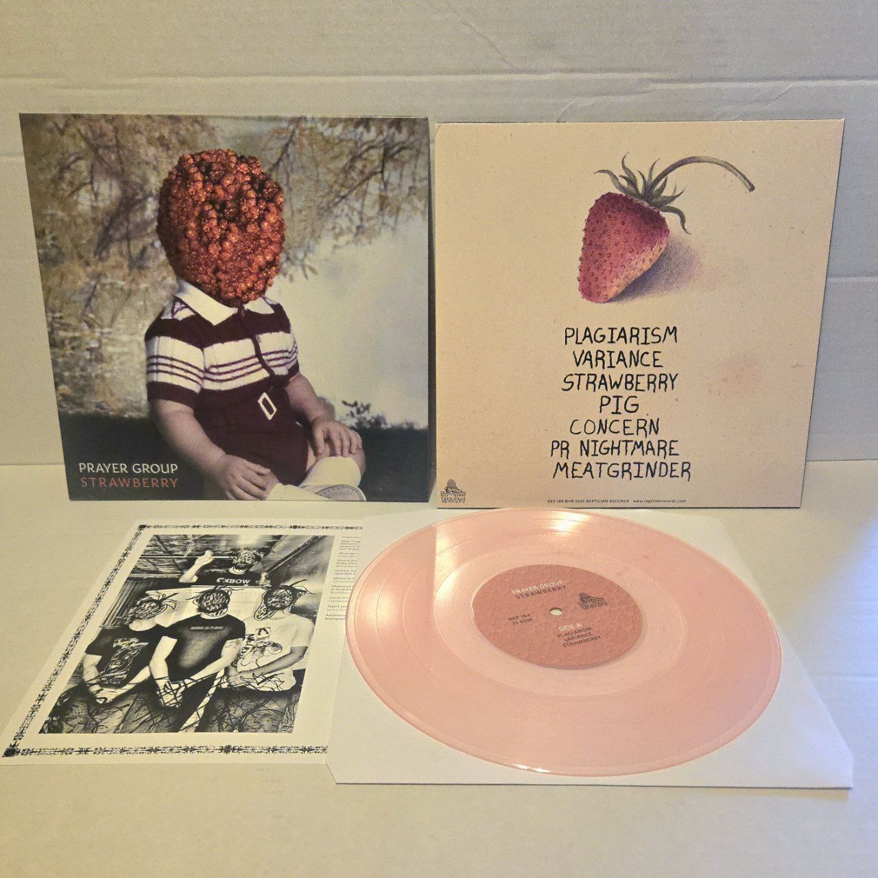Prayer Group - Strawberry 10" (Clear Color Vinyl) LP Record