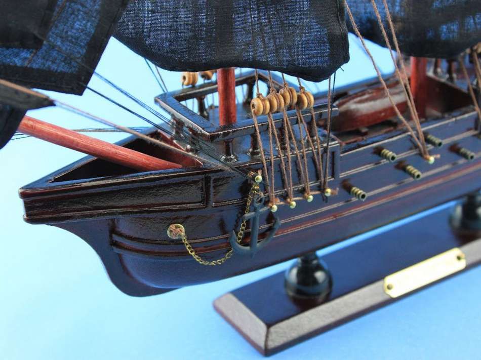 Wooden Calico Jack's The William Model Pirate Ship 14""