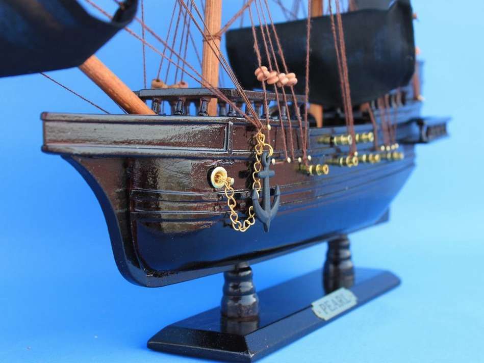 Wooden Edward England's Pearl Model Pirate Ship 20""