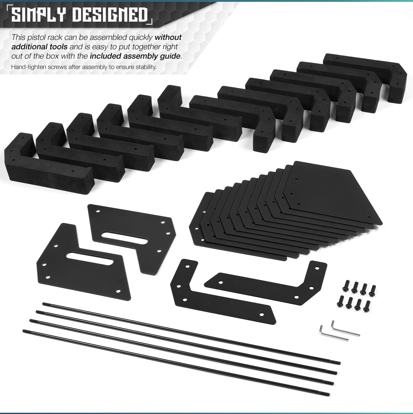 Pistol Rack (4 Sizes) - PhishStones Products